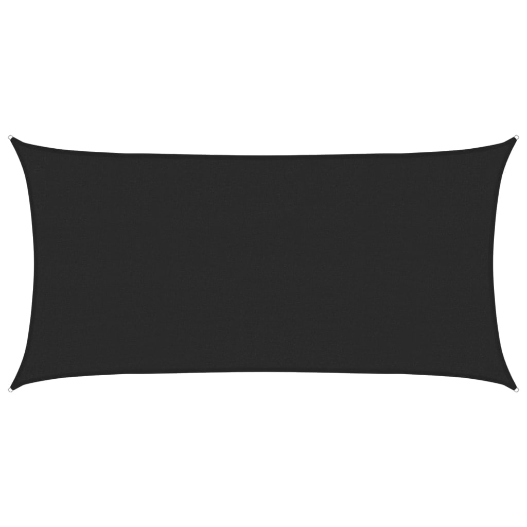 Vidaxl Zonnezeil 160 g m² 2,5x4,5 m HDPE noir