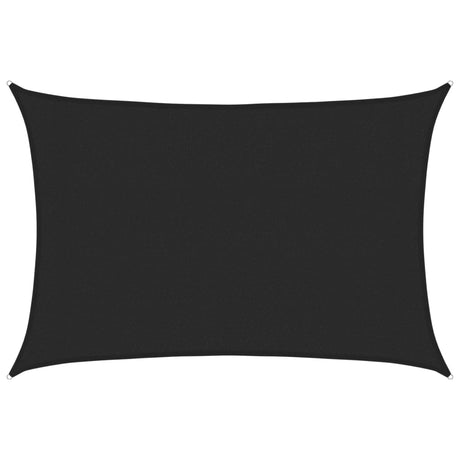Vidaxl Zonnezeil 160 g m² 3x4,5 m HDPE noir