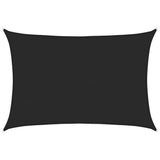 Vidaxl Zonnezeil 160 g m² 5x7 m HDPE noir