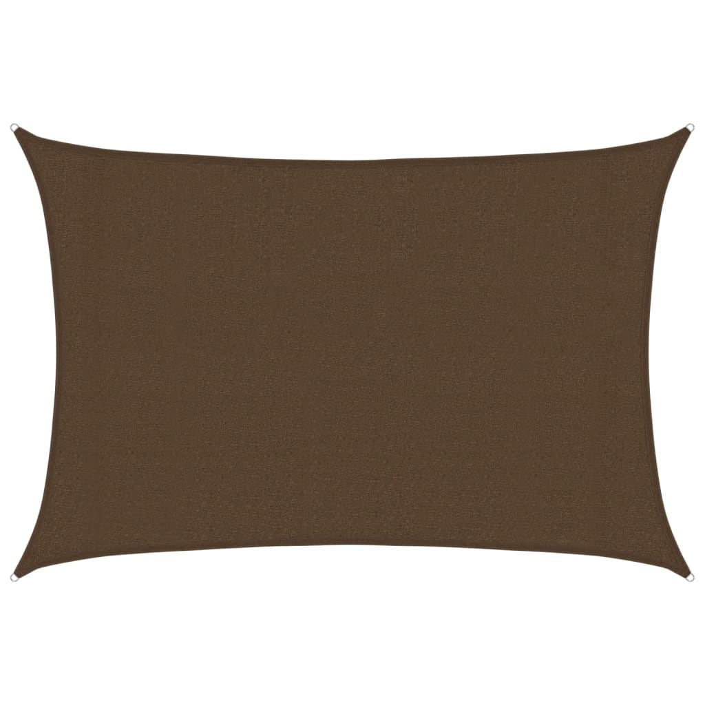 Vidaxl Zonnezeil 160 g m² 3x4 m HDPE Brown