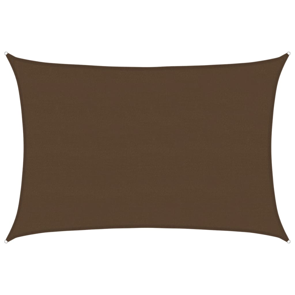 Vidaxl Zonnezeil 160 g m² 5x6 m HDPE Brown