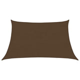 Vidaxl Zonnezeil 160 g m² 3 4x2 m HDPE Brown
