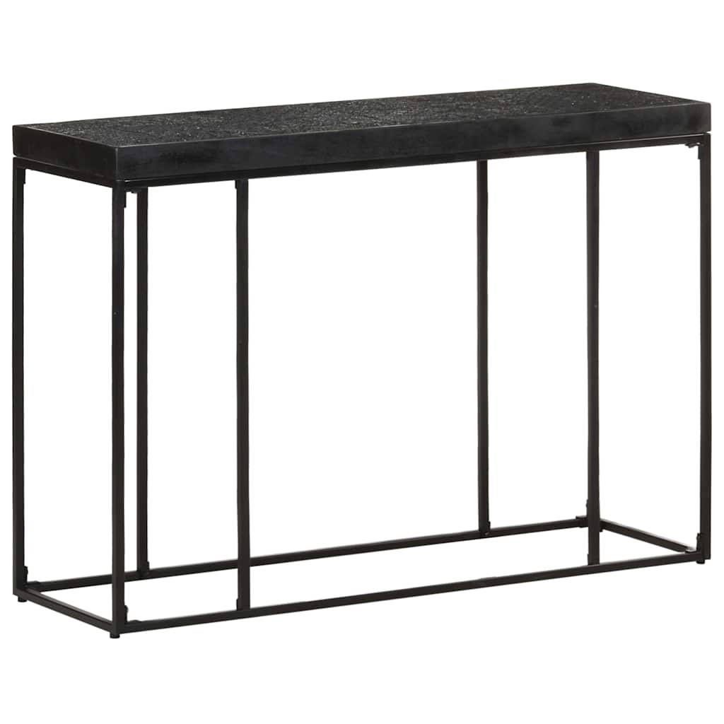 Vidaxl wandtafel 110x35x76 cm massief acaciahout en mangohout zwart