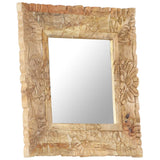 Vidaxl Mirror 50x50 cm trden mangov les