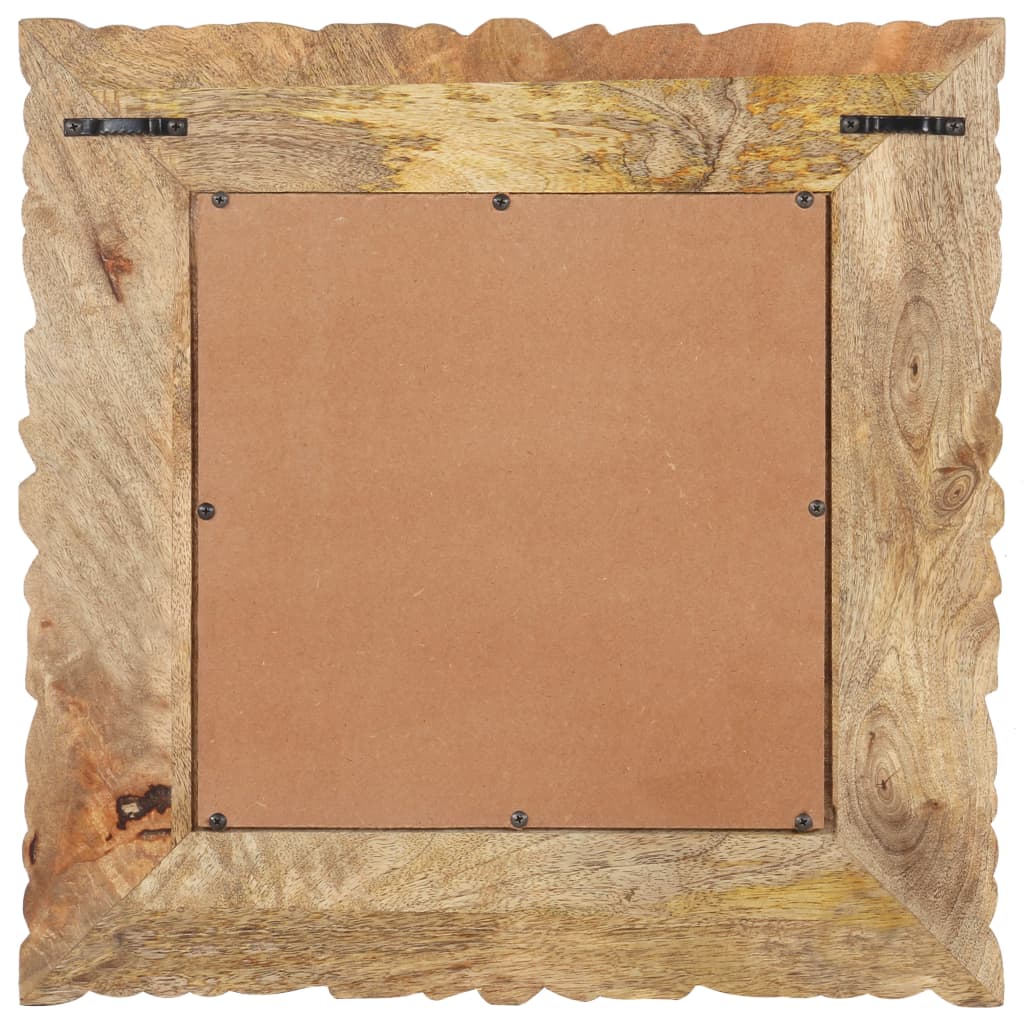 Vidaxl Mirror 50x50 cm Festes Mangoholz