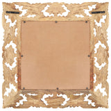 Vidaxl Mirror Hand -Cut 50x50 cm Mango Solid Brown