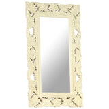 Vidaxl Mirror Hand -Cut 80x50 cm massif massif blanc
