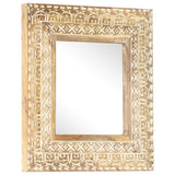 Vidaxl Mirror Hand -Cut 50x50x2.6 cm Solid Mango Wood