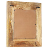 Vidaxl Mirror Hand -Cut 50x50x2.6 cm Wood de mangue solide