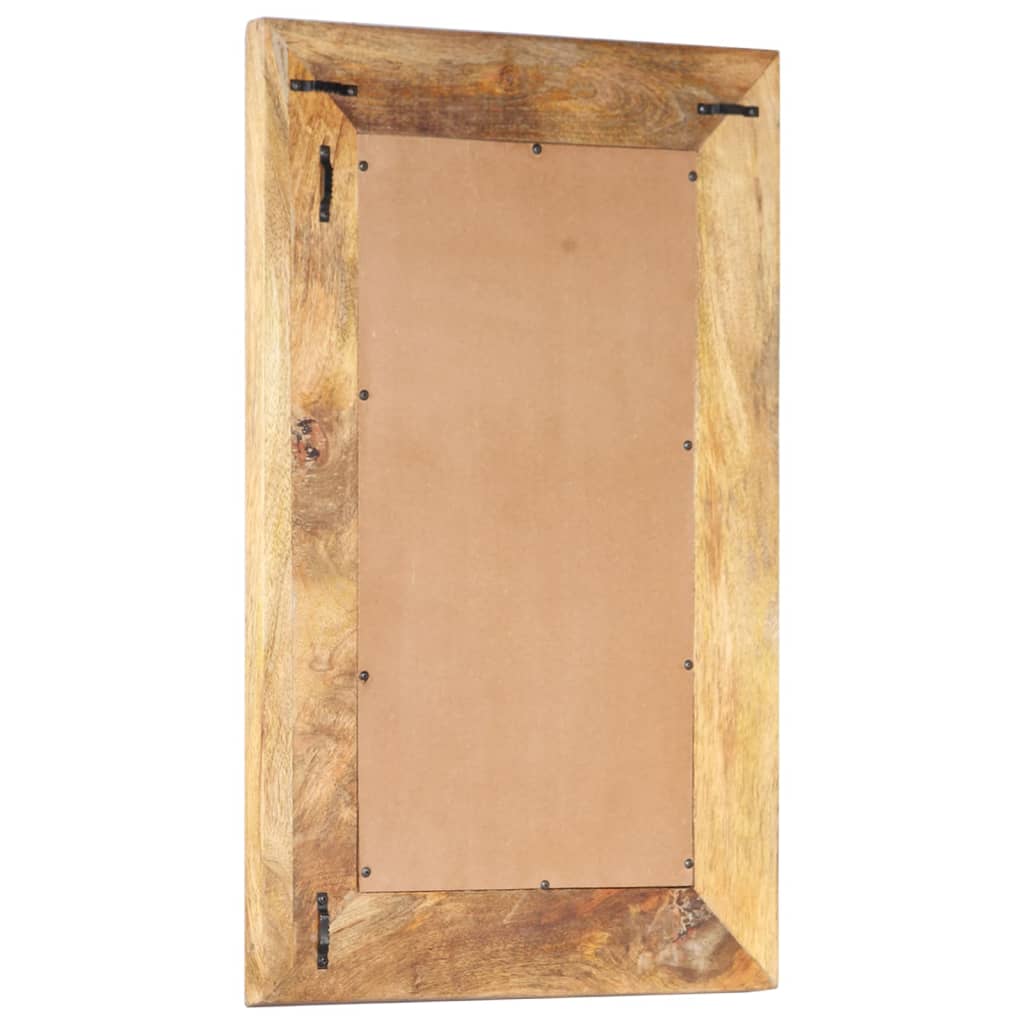 Vidaxl mirror hand -cut 80x50x2.6 cm solid mango wood