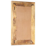 Vidaxl Mirror Hand -cort 80x50x2.6 cm de madera de mango sólida