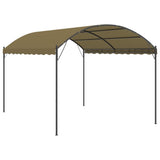 Vidaxl arbor 180 g m² 4x3x2,6 m taupe