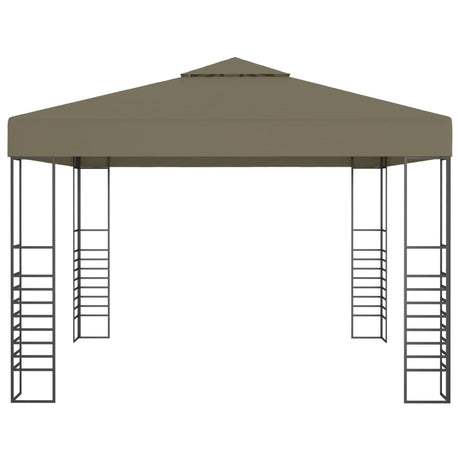 Vidaxl tuinpaviljoen 180 g m² 3x3 m taupe