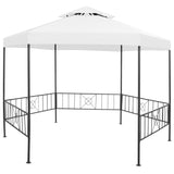 Vidaxl tuinprieel 180 g m² 323x275x265 cm wit