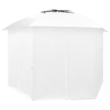 Vidaxl Garden Pavilion avec rideaux 180 g m² 360x312x265 cm blanc