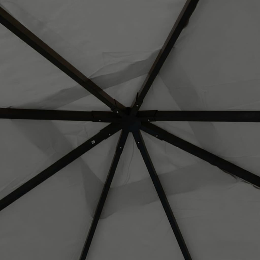 Vidaxl arbor 180 g m² 4x4x3 m de couleur anthracite