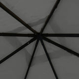 Vidaxl arbor 180 g m² 4x4x3 m de couleur anthracite