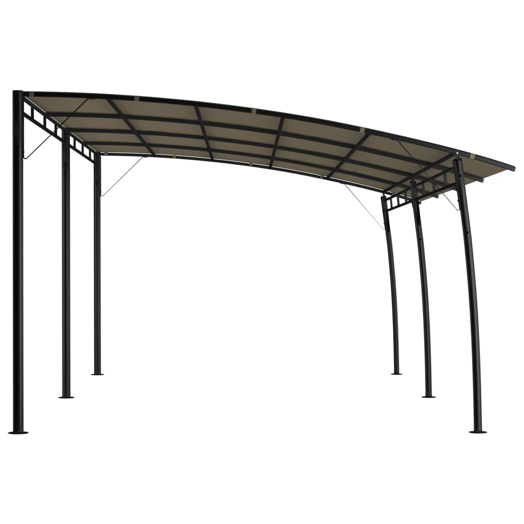 Vidaxl sun canopy 6x3x2.55 m taupe