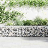 Mur Vidaxl Schanskorf avec couvercles 300x30x50 cm en acier galvanisé