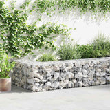 Mur Vidaxl Schanskorf avec couvercles 300x30x50 cm en acier galvanisé