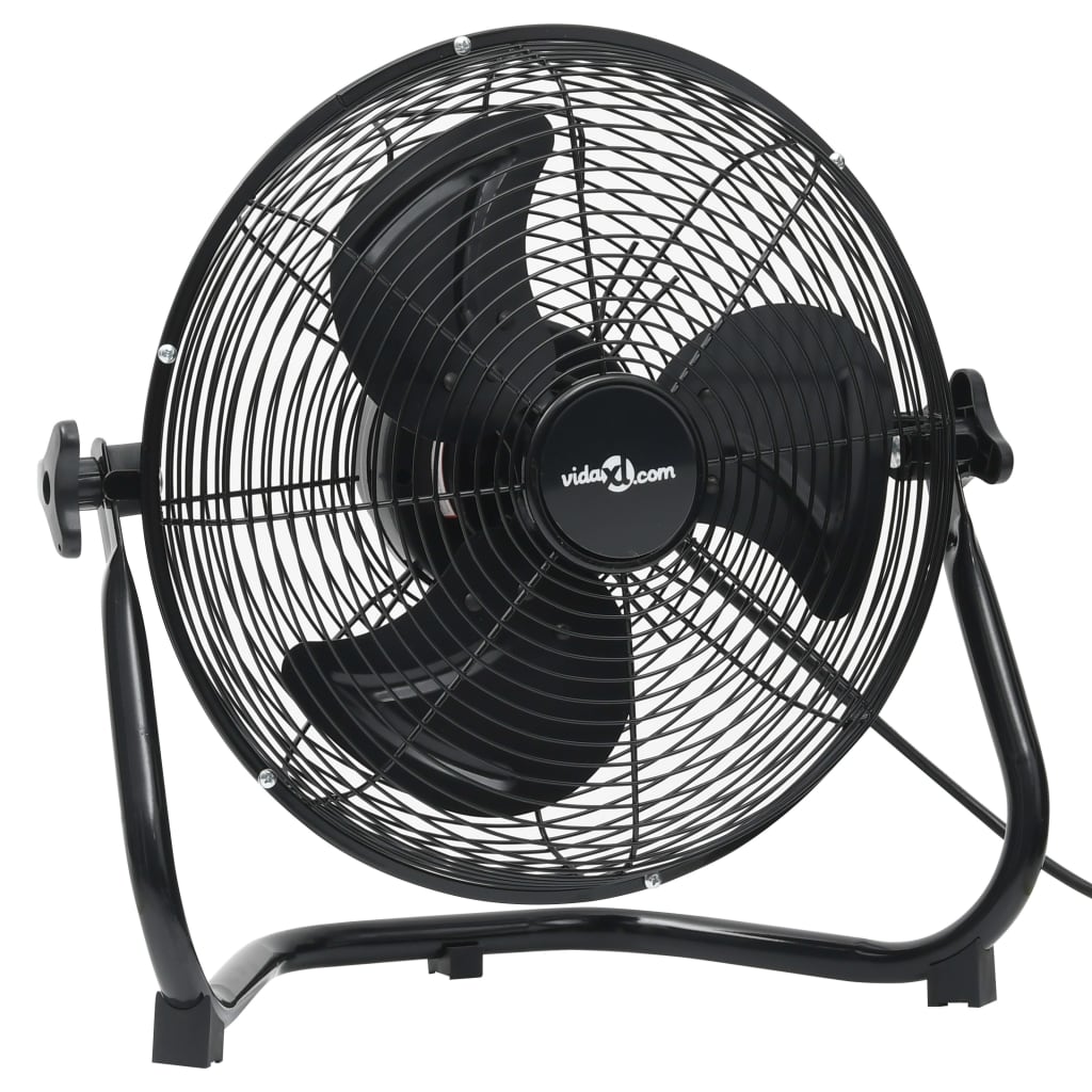 Vidaxl Buedem Fan 3 Geschwindegkeet 91.5 w 55 cm schwaarz