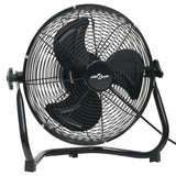 Vidaxl Floor Fan 3 hastigheter 91,5 W 55 cm svart