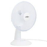 Vidaxl tabulka ventilátor 3 rychlosti 40 W 30 cm bílá