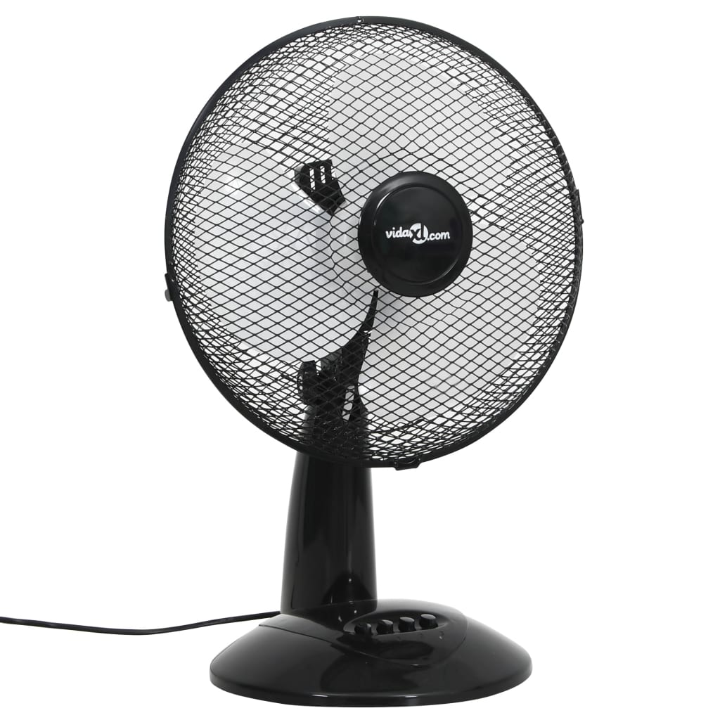 Vidaxl Table Fan 3 Hastigheter 40 W 30 cm svart