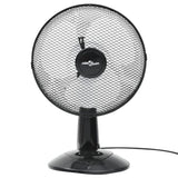 Vidaxl tabulka ventilátor 3 rychlosti 40 W 30 cm černá