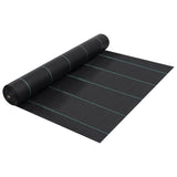 Tela de zanahoria Vidaxl 1x10 m pp negro