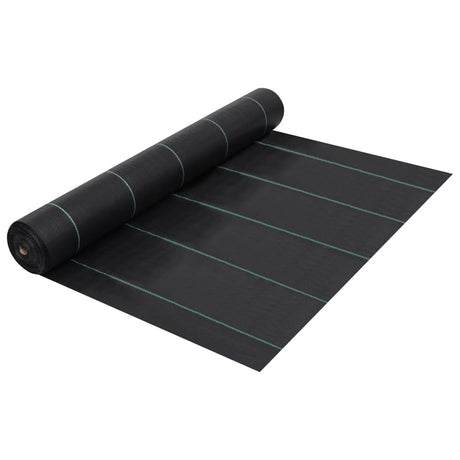 Vidaxl Carrot Tissu 1x100 m pp noir