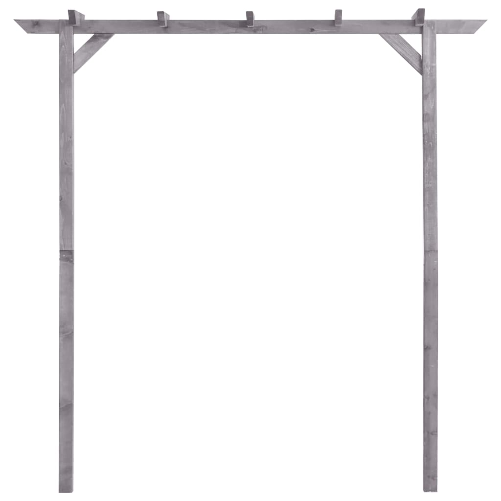 Vidaxl Pergola 200x40x205 cm en bois de pin imprégné gris