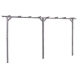 Vidaxl Pergola 400x40x205 cm en bois de pin imprégné gris