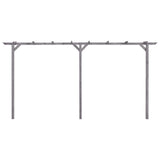Vidaxl Pergola 400x40x205 cm en bois de pin imprégné gris