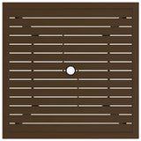 Vidaxl tuintafel 81,5x81,5x72 cm staal bruin
