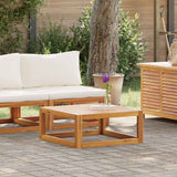 Vidaxl 2-delige loungeset met kussens massief acaciahout