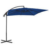 Parasol flotante Vidaxl con poste de acero 250x250 cm azul azul