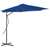 Vidaxl parasol met stalen paal 300x230 cm blauw