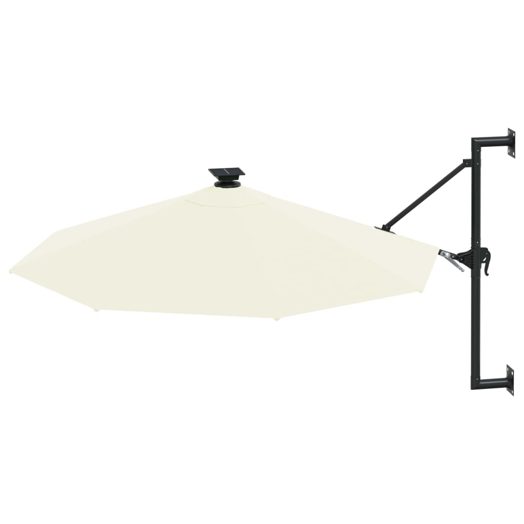 Parasol de pared Vidaxl con LED 300 cm de arena