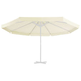 Tissu de remplacement de Vidaxl pour parasol 515 cm sable -colored