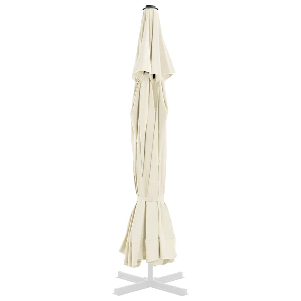Tissu de remplacement de Vidaxl pour parasol 515 cm sable -colored