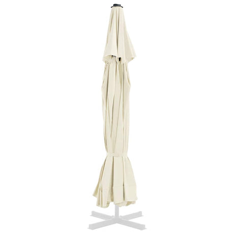 Tissu de remplacement de Vidaxl pour parasol 515 cm sable -colored
