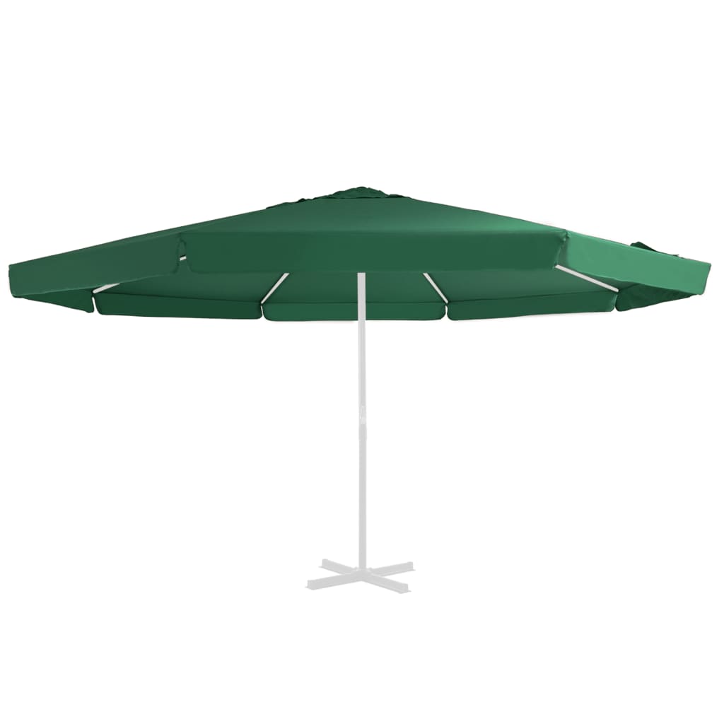 Tissu de remplacement Vidaxl pour parasol 500 cm vert