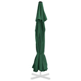 Tissu de remplacement Vidaxl pour parasol 515 cm vert