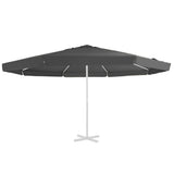 Tissu de remplacement Vidaxl pour parasol 515 cm anthracite -colored