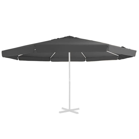 Tissu de remplacement Vidaxl pour parasol 515 cm anthracite -colored