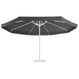 Tissu de remplacement Vidaxl pour parasol 515 cm anthracite -colored
