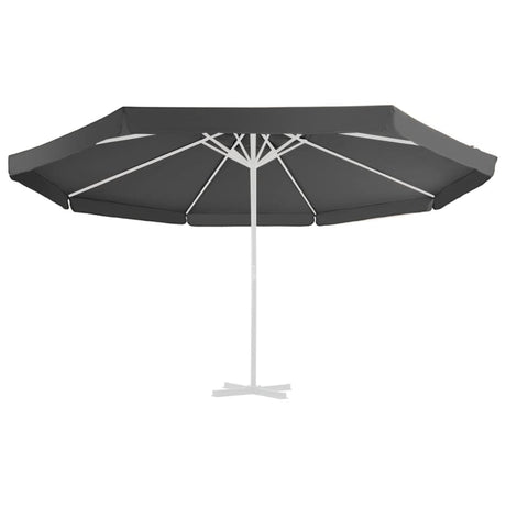Tissu de remplacement Vidaxl pour parasol 515 cm anthracite -colored