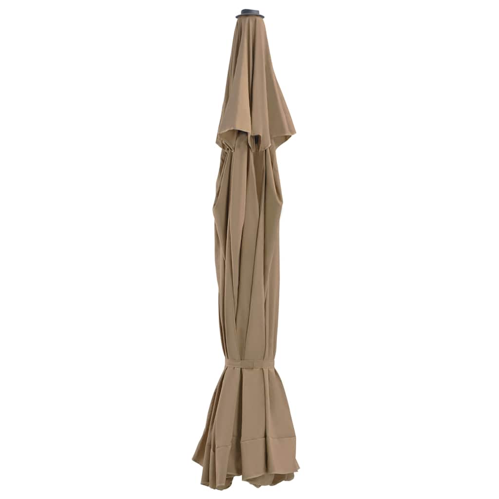 Tissu de remplacement Vidaxl pour parasol 515 cm taupe