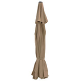 Tissu de remplacement Vidaxl pour parasol 515 cm taupe
